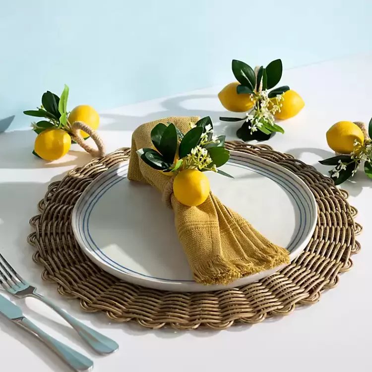 Lemon Napkin Ring>Kirklands Home New