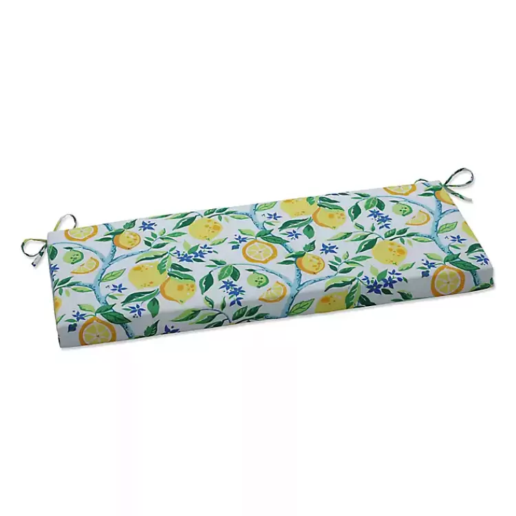 Lemon Vines Outdoor Bench Cushion>Kirklands Home Online