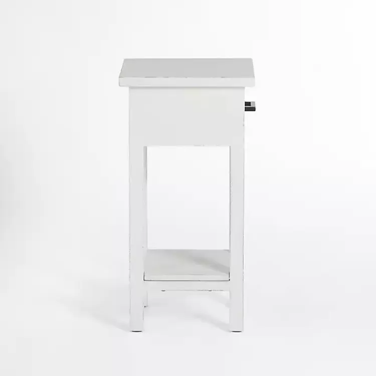 leo_white_wood_accent_table_2.webp Leo Wood Accent Table>Kirklands Home Outlet