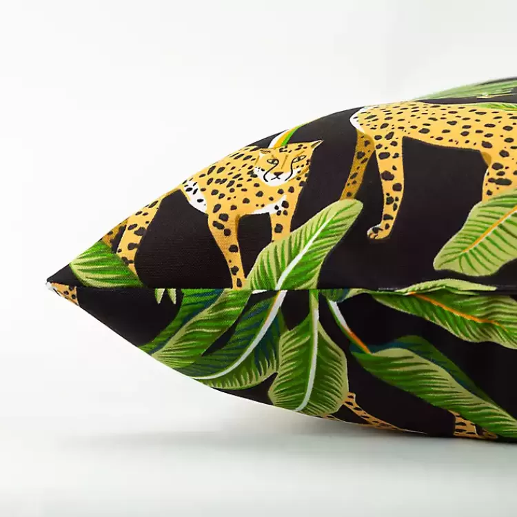 leopard__palm_tree_outdoor_pillow__in_3.webp Leopard & Palm Tree Outdoor Pillow, 22 in.>Kirklands Home New