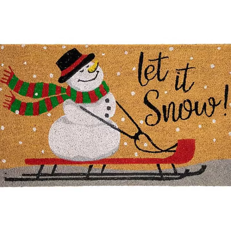 Let It Snow Festive Christmas Doormat>Kirklands Home Sale