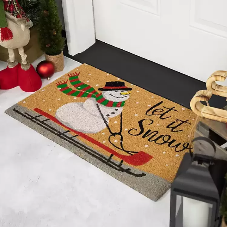 let_it_snow_festive_christmas_doormat_3.webp Let It Snow Festive Christmas Doormat>Kirklands Home Sale