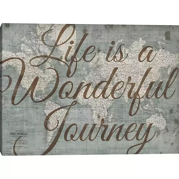 Life Is A Wonderful Journey Canvas Art Print>Kirklands Home Outlet