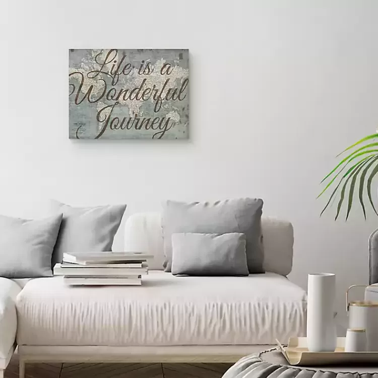 Life Is A Wonderful Journey Canvas Art Print>Kirklands Home Outlet