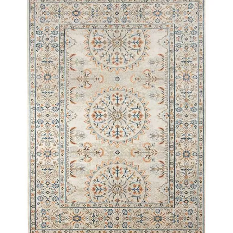 Light Beige Bohemian Area Rug, 5x7>Kirklands Home New