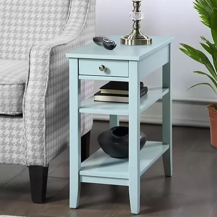 Light Chairside End Table with Shelves>Kirklands Home Outlet