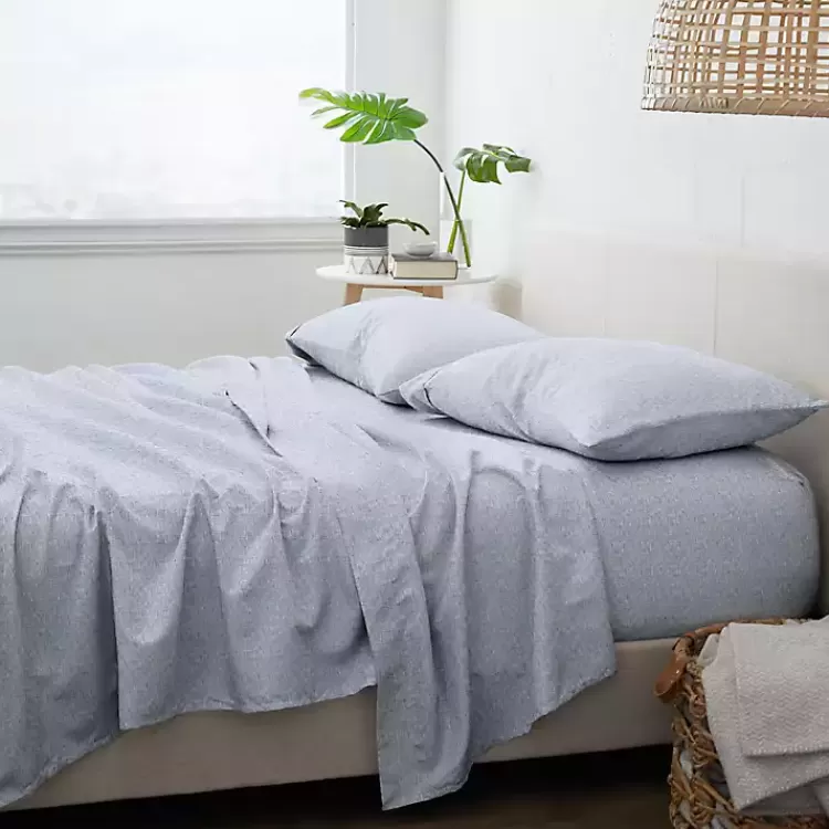 Light Chambray 4-pc. Queen Bed Sheet Set>Kirklands Home Store