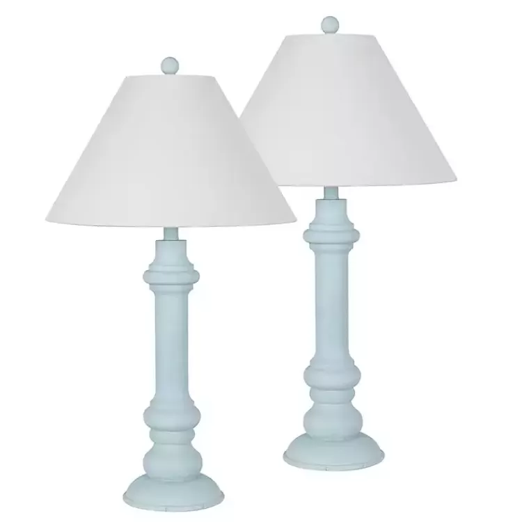 Light Blue Coastal Ariel Table Lamps, Set of 2>Kirklands Home Sale