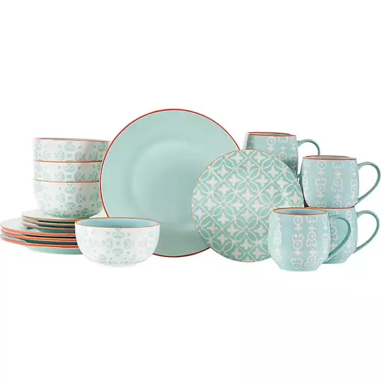 Light Geometric 16-pc. Dinnerware Set>Kirklands Home Best