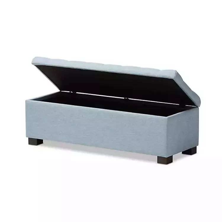 Light Grid Tufted Upholstered Ottoman>Kirklands Home Cheap