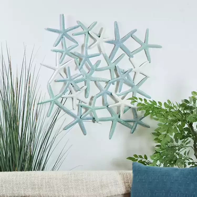 light_blue_metal_overlapping_starfish_wall_plaque_3.webp Light Blue Metal Overlapping Starfish Wall Plaque>Kirklands Home New