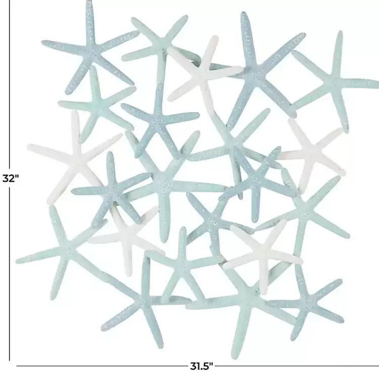 light_blue_metal_overlapping_starfish_wall_plaque_7.webp Light Blue Metal Overlapping Starfish Wall Plaque>Kirklands Home New