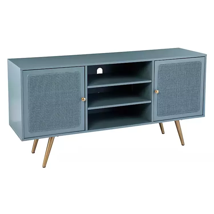Light Wood and Cane Media Cabinet>Kirklands Home Discount