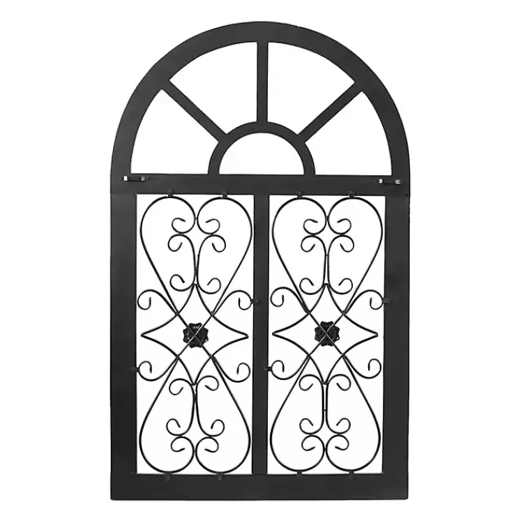 light_blue_wood_arched_window_wall_plaque_6.webp Light Blue Wood Arched Window Wall Plaque>Kirklands Home Cheap