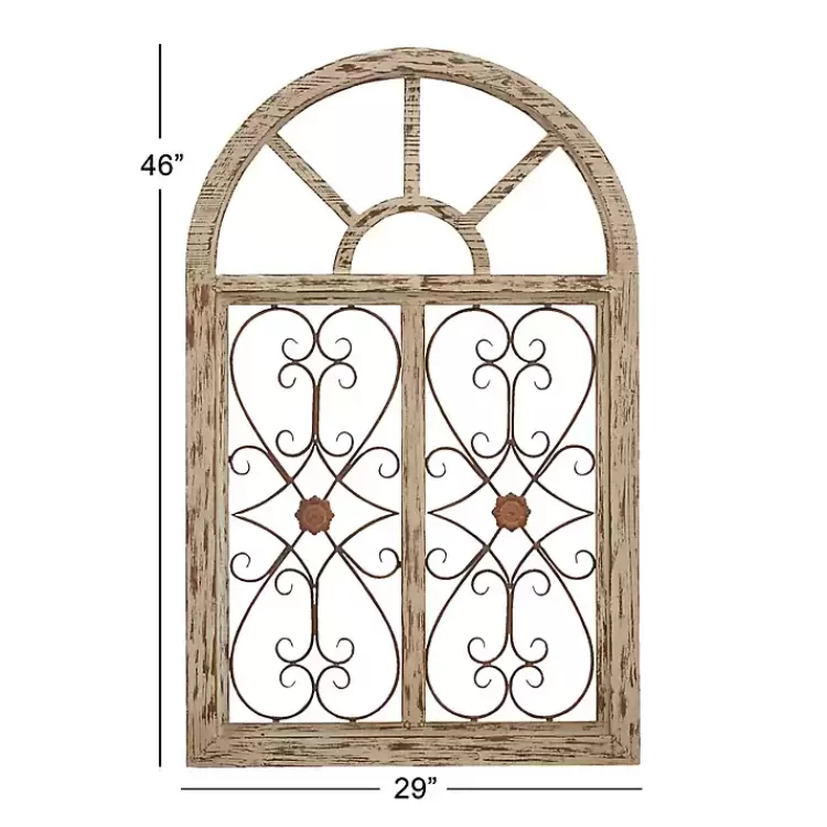light_blue_wood_arched_window_wall_plaque_7.webp Light Blue Wood Arched Window Wall Plaque>Kirklands Home Cheap