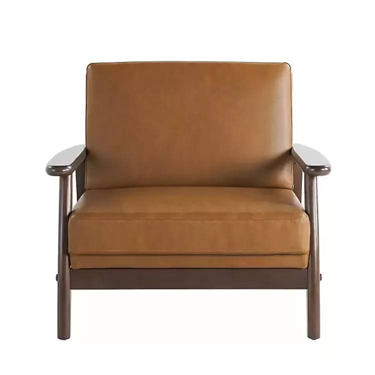 Light Faux Leather Ambon Accent Chair>Kirklands Home Online