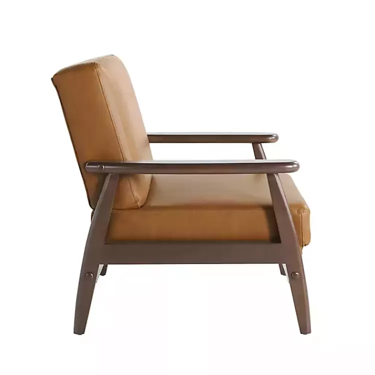 light_brown_faux_leather_ambon_accent_chair_3.webp Light Faux Leather Ambon Accent Chair>Kirklands Home Online