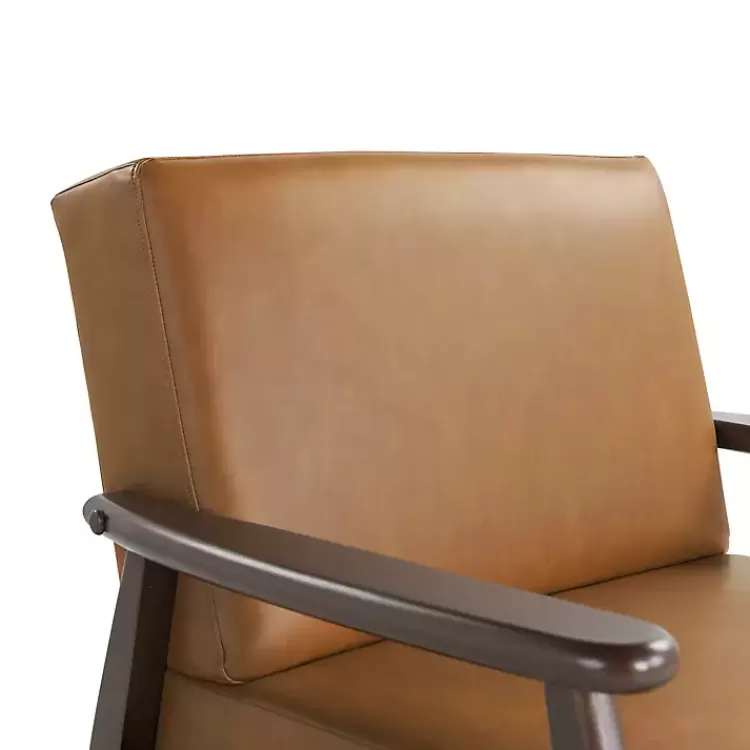 light_brown_faux_leather_ambon_accent_chair_7.webp Light Faux Leather Ambon Accent Chair>Kirklands Home Online
