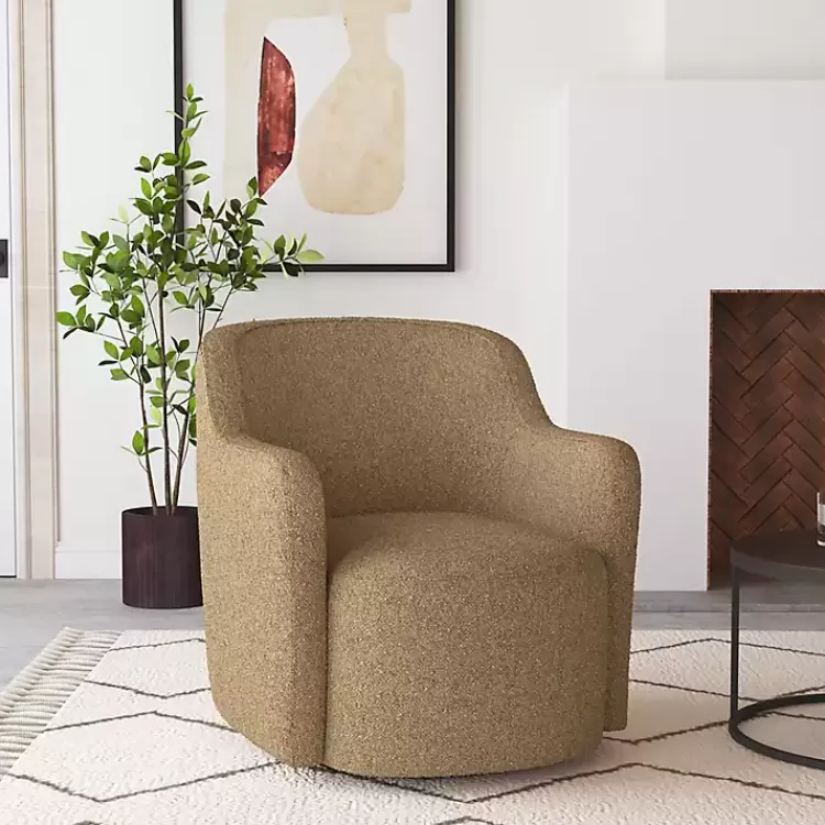 Light Swivel Barrel Accent Chair>Kirklands Home Outlet
