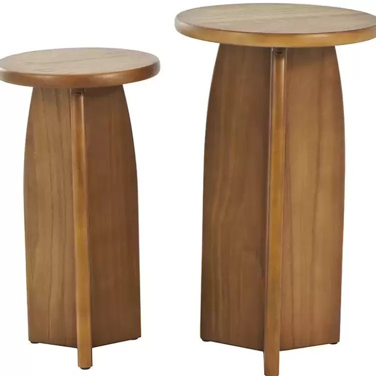 Light Wood Modern Accent Tables, Set of 2>Kirklands Home Shop