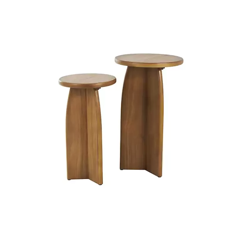 Light Wood Modern Accent Tables, Set of 2>Kirklands Home Shop