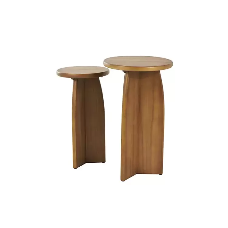 light_brown_wood_modern_accent_tables_set_of__2.webp Light Wood Modern Accent Tables, Set of 2>Kirklands Home Shop