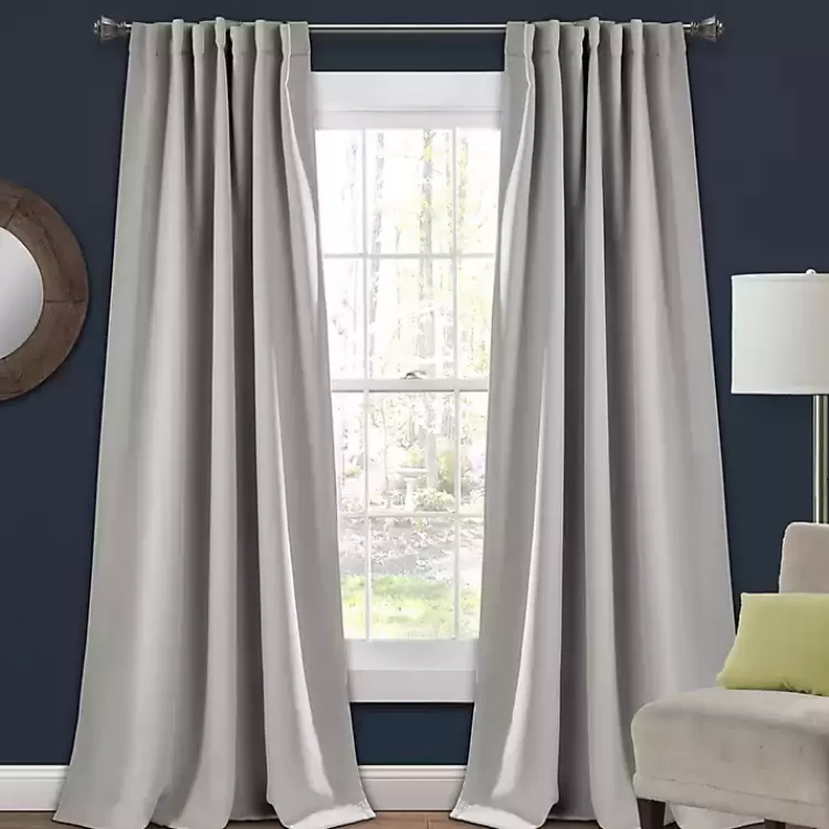Light Blackout Curtain Panel Set, 84 in.>Kirklands Home Fashion