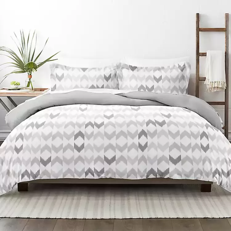 light_gray_chevron_pc_queen_duvet_cover_set_2.webp Light Gray Chevron 3-Pc. Queen Duvet Cover Set>Kirklands Home Online