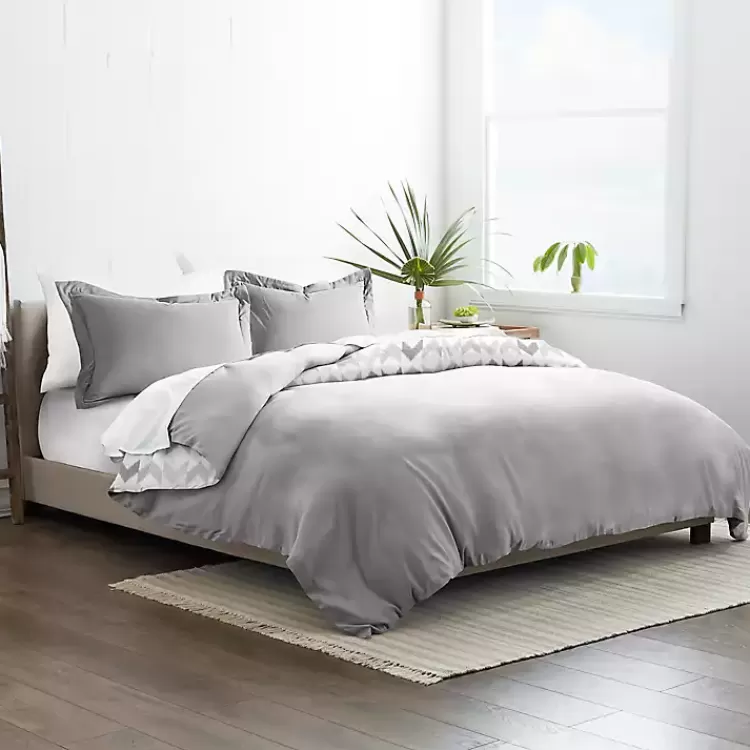 light_gray_chevron_pc_queen_duvet_cover_set_4.webp Light Gray Chevron 3-Pc. Queen Duvet Cover Set>Kirklands Home Online