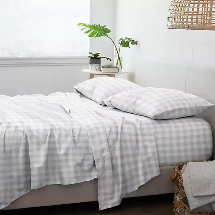 Light Country Plaid 4-Pc. Full Bed Sheet Set>Kirklands Home Store