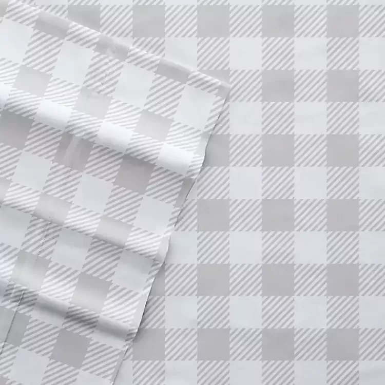 light_gray_country_plaid_pc_king_bed_sheet_set_2.webp Light Gray Country Plaid 4-pc. King Bed Sheet Set>Kirklands Home Online
