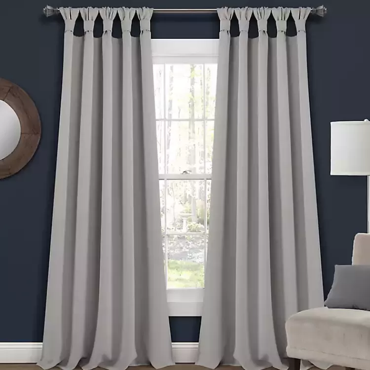 Light Knotted Curtain Panel Set, 84 in.>Kirklands Home Sale