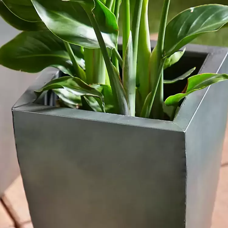 light_gray_metal_round_tapered_planters_set_of__6.webp Light Metal Round Tapered Planters, Set of 3>Kirklands Home Cheap