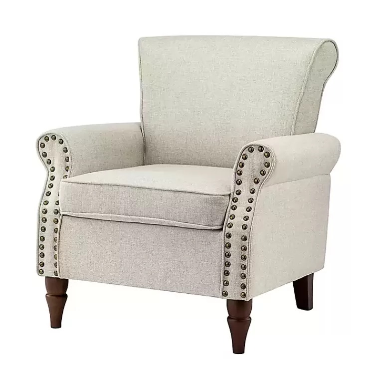 Light Miriam Nailhead Trim Armchair>Kirklands Home Discount