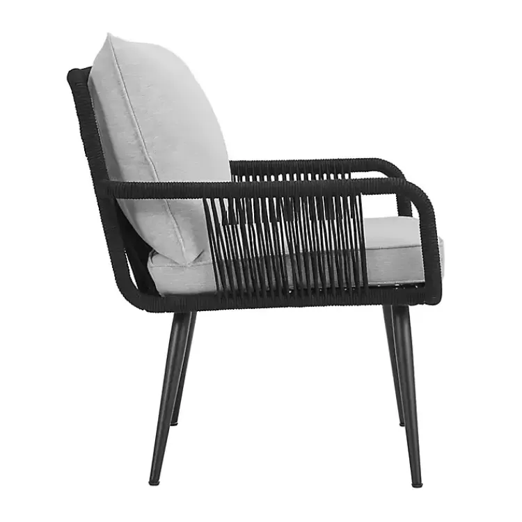 Light Gray Rope Frame 2-pc. Outdoor Arm Chair Set>Kirklands Home Fashion