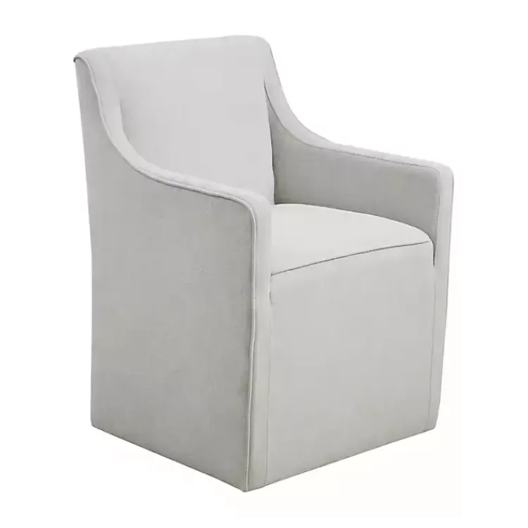 Light Slipcover Dining Chair with Casters>Kirklands Home Hot