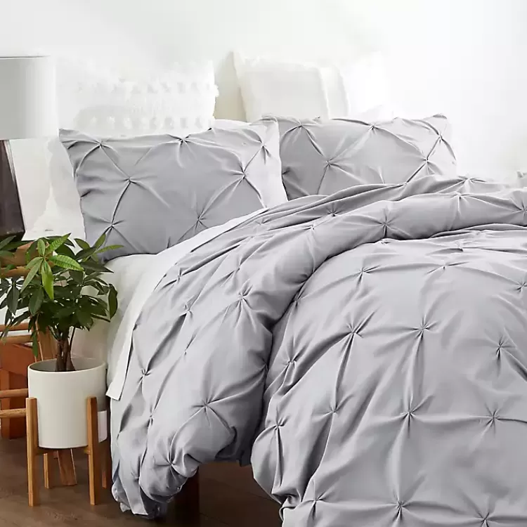 Light Soft Pinch 3-pc. Queen Duvet Cover Set>Kirklands Home Store