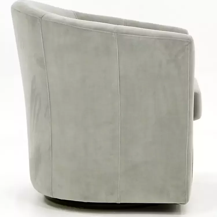 light_gray_swivel_barrel_accent_chair_3.webp Light Swivel Barrel Accent Chair>Kirklands Home Fashion