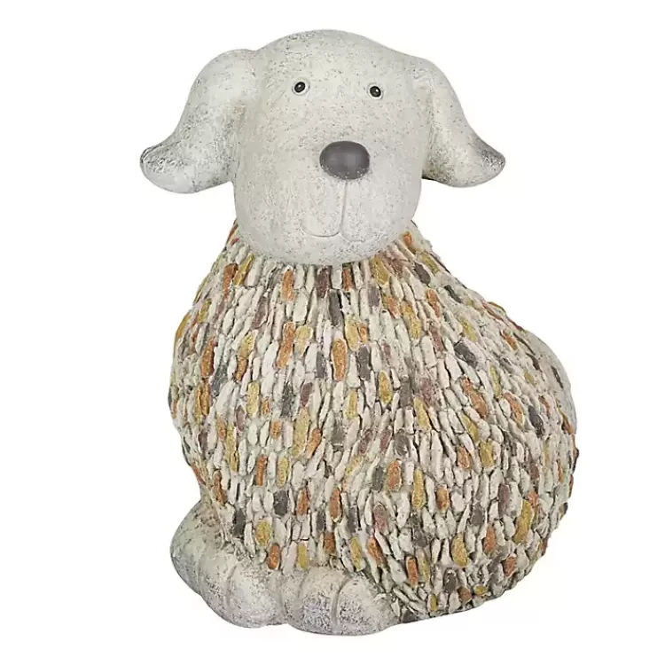 Light Textured Dog Statue>Kirklands Home Cheap