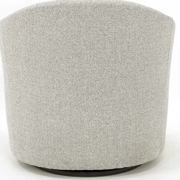 light_gray_tufted_swivel_barrel_accent_chair_3.webp Light Tufted Swivel Barrel Accent Chair>Kirklands Home Best Sale