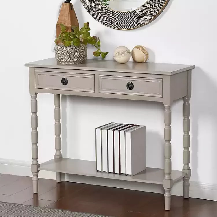 Light Wood 2-Drawer Barrett Console Table>Kirklands Home Fashion