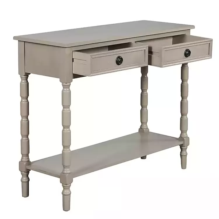 light_gray_wood_drawer_barrett_console_table_4-1.webp Light Wood 2-Drawer Barrett Console Table>Kirklands Home Fashion