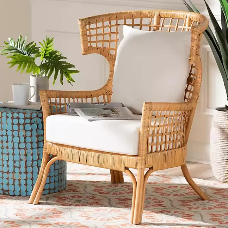 light_honey_rattan_curved_accent_chair_8.webp Light Honey Rattan Curved Accent Chair>Kirklands Home Store
