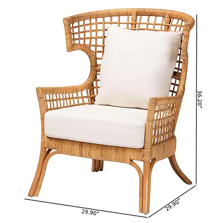 light_honey_rattan_curved_accent_chair_9.webp Light Honey Rattan Curved Accent Chair>Kirklands Home Store