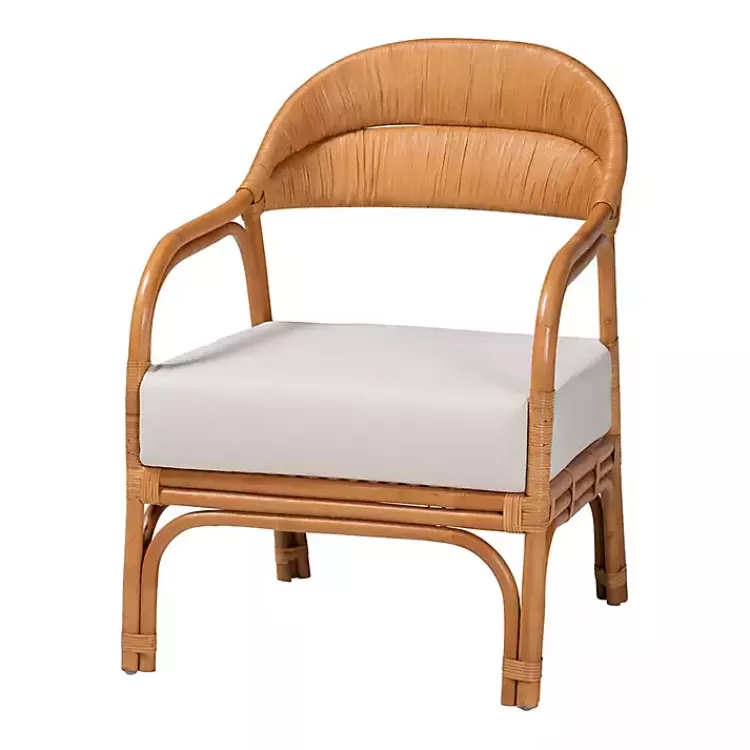 Light Honey Rattan Marisa Accent Chair>Kirklands Home Sale