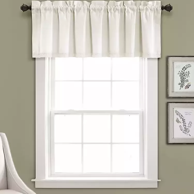 Light Linen Lace Curtain Valance>Kirklands Home Discount