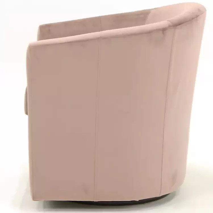 light_pink_swivel_barrel_accent_chair_3.webp Light Swivel Barrel Accent Chair>Kirklands Home Discount