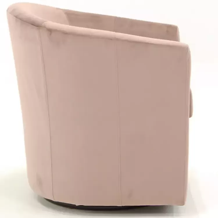 light_pink_swivel_barrel_accent_chair_4.webp Light Swivel Barrel Accent Chair>Kirklands Home Discount
