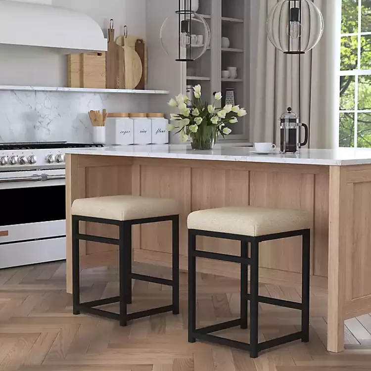 light_tan_upholstered_counter_stool_5.webp Light Upholstered Counter Stool>Kirklands Home Shop