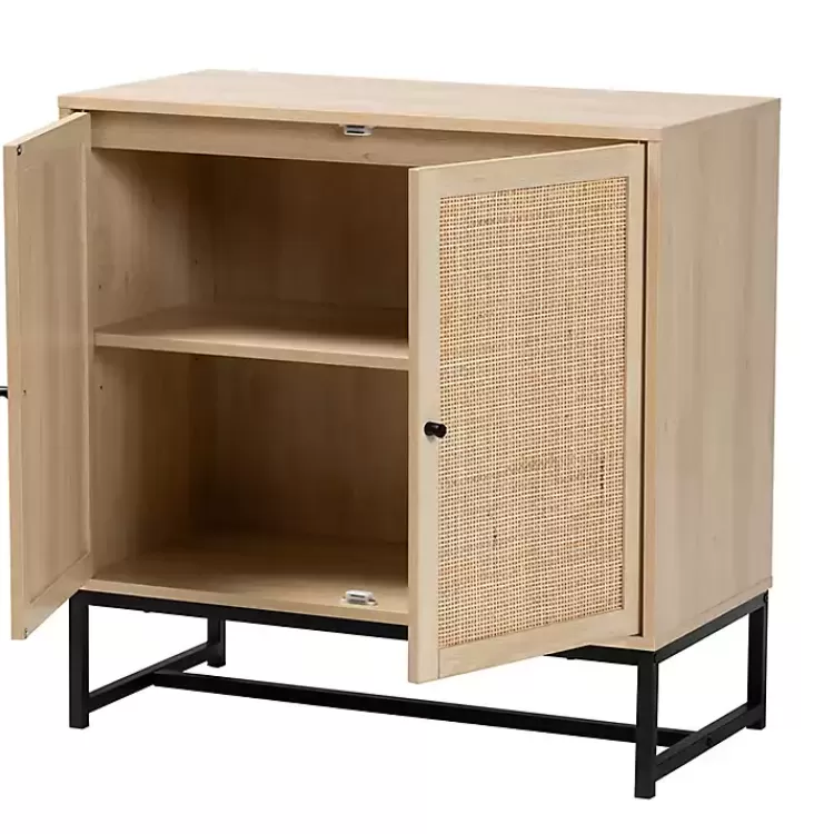 Light Wood and Rat 2-Door Cabinet>Kirklands Home Cheap
